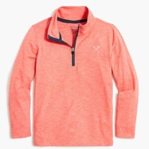 J. Crew Boys' Performance Half-Zip Long Sleeve Tee